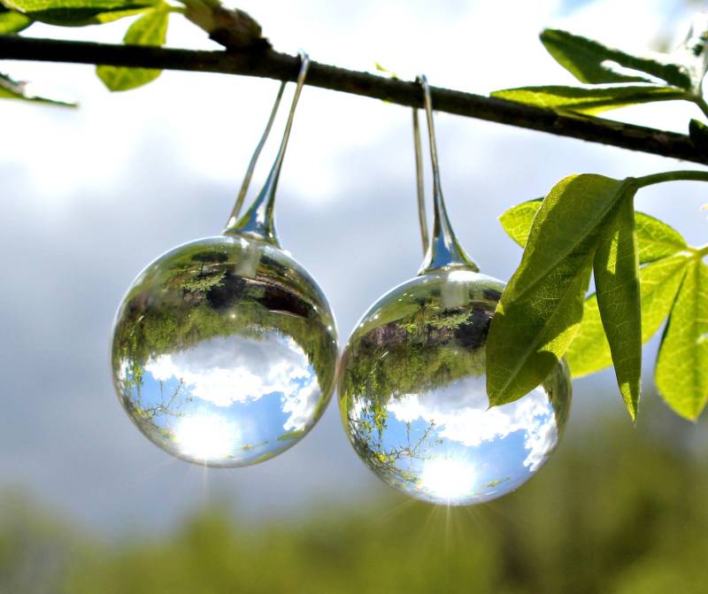 Kristallglas Ist Eine Klare Kugel Lucite, Lucite von EsseniaBoutique