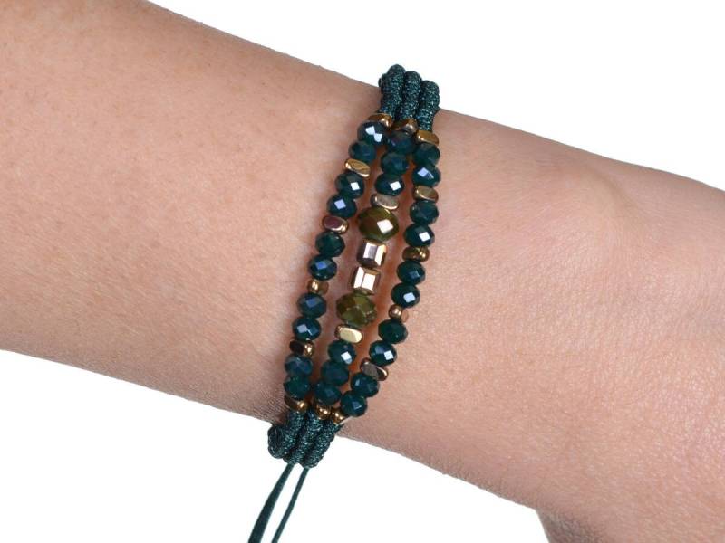 Smaragd Grünes Boho Perlen Armband Für Frauen, Makramee Armband, Gewebt, Schmuck, Kristall Smaragd Grünes Boho Perlen Armband Für Frauen, Makramee Armband, Gewebt, Schmuck, Kristall von EssensaJewellery