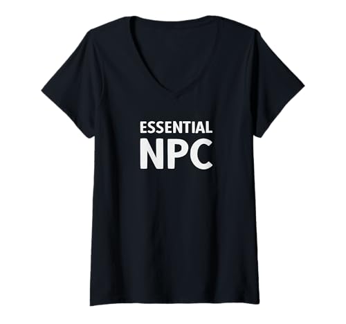 Damen ESSENTIELLER NPC T-Shirt mit V-Ausschnitt von Essential NPC