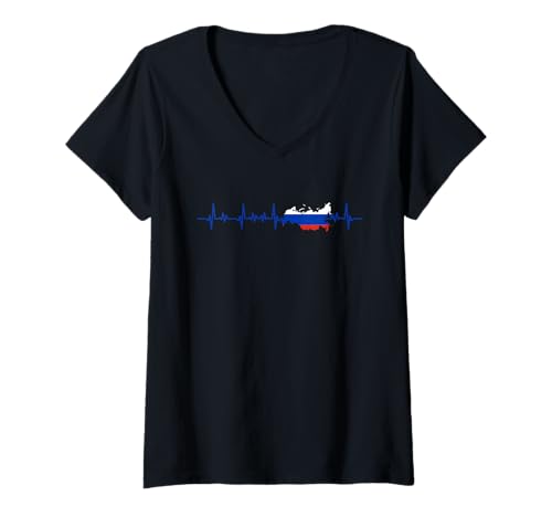 Damen Essential Worker Design Russland T-Shirt mit V-Ausschnitt Damen Essential Worker Design Russland T-Shirt mit V-Ausschnitt von Essential Worker Design