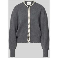 Essentiel Antwerp Comfort Fit Strickjacke aus Woll-Mix mit Kaschmir Modell 'IDEAS' in Anthrazit, Größe M Essentiel Antwerp Comfort Fit Strickjacke aus Woll-Mix mit Kaschmir Modell 'IDEAS' in Anthrazit, Größe M von Essentiel Antwerp