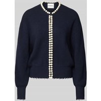 Essentiel Antwerp Comfort Fit Strickjacke aus Woll-Mix mit Kaschmir Modell 'IDEAS' in Marine, Größe M von Essentiel Antwerp