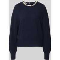 Essentiel Antwerp Comfort Fit Strickpullover aus Woll-Mix mit Kaschmir Modell 'INTI' in Marine, Größe L von Essentiel Antwerp
