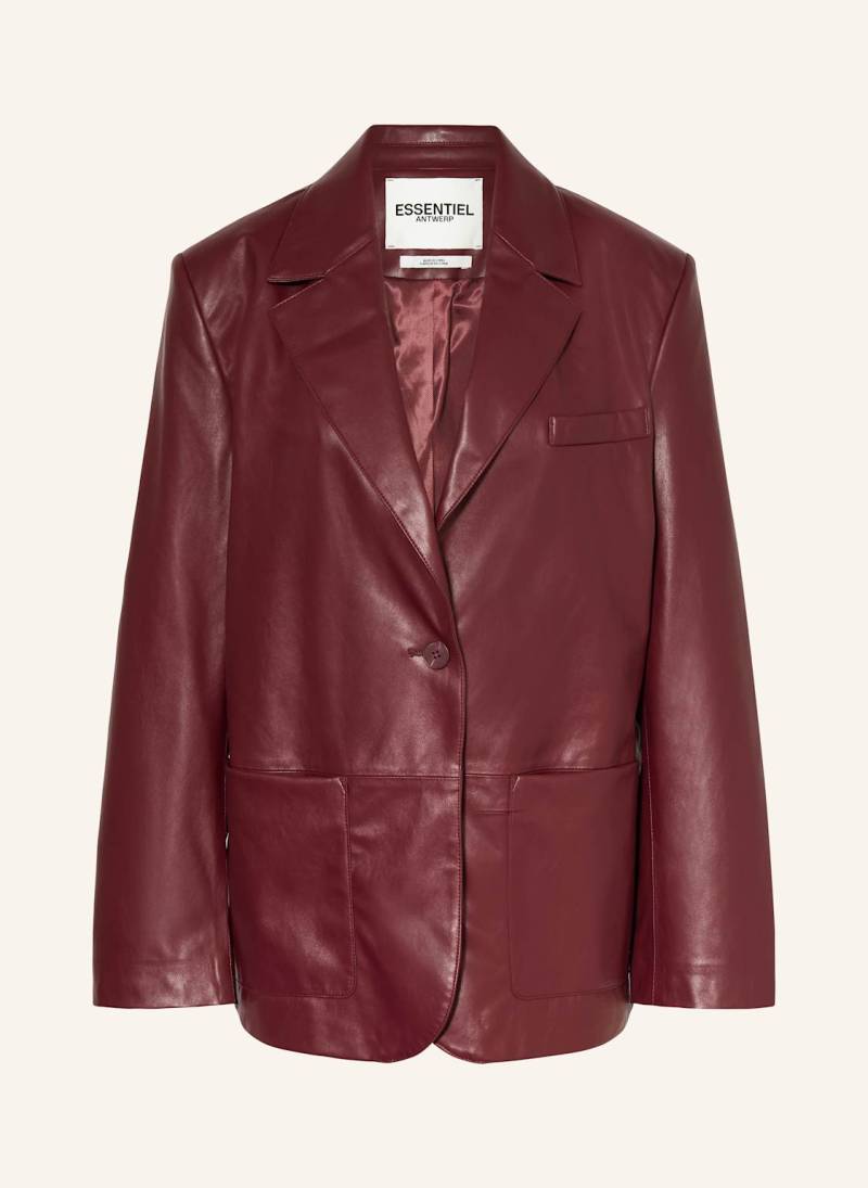 Essentiel Antwerp Jacke Idrey In Lederoptik rot von Essentiel Antwerp