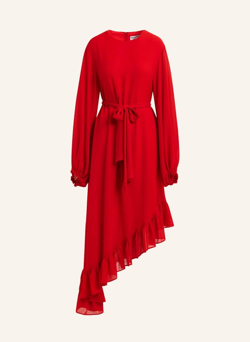 Essentiel Antwerp Kleid Iflower Mit Rüschen rot von Essentiel Antwerp