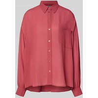 Essentiel Antwerp Loose Fit Hemdbluse mit Crêpe-Struktur Modell 'IFIRE' in Altrosa, Größe L von Essentiel Antwerp