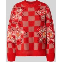 Essentiel Antwerp Loose Fit Pullover aus Schurwoll-Mix in Rot, Größe M von Essentiel Antwerp