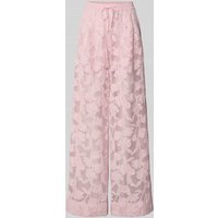 Essentiel Antwerp Loose Fit Weite Hose im semitransparentem Design Modell 'HENIM' in Rosa, Größe 40 Essentiel Antwerp Loose Fit Weite Hose im semitransparentem Design Modell 'HENIM' in Rosa, Größe 40 von Essentiel Antwerp