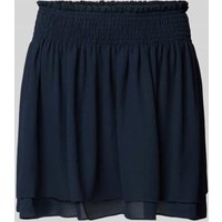Essentiel Antwerp Mini-Rock mit Crêpe-Struktur Modell 'ISMILE' in Marine, Größe 34 von Essentiel Antwerp
