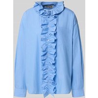 Essentiel Antwerp Oversized Langarmbluse aus reiner Baumwolle Modell 'IPOJUCA' in Hellblau, Größe S von Essentiel Antwerp