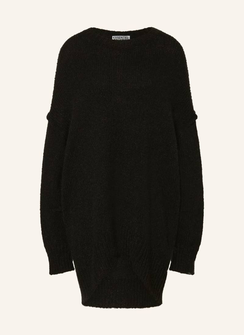 Essentiel Antwerp Oversized-Pullover Mit Rüschen schwarz von Essentiel Antwerp