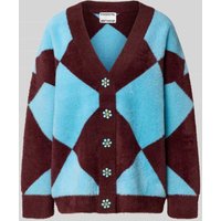 Essentiel Antwerp Oversized Strickjacke mit blumenförmigen Knöpfen Modell 'IWHO' in Hellblau, Größe L Essentiel Antwerp Oversized Strickjacke mit blumenförmigen Knöpfen Modell 'IWHO' in Hellblau, Größe L von Essentiel Antwerp