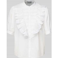 Essentiel Antwerp Regular Fit Bluse mit Stehkragen Modell 'Hamadeus' in Weiss, Größe 38 von Essentiel Antwerp