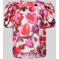 Essentiel Antwerp Regular Fit Blusenshirt mit Puffärmeln Modell 'Henrietta' in Rot, Größe 40 von Essentiel Antwerp