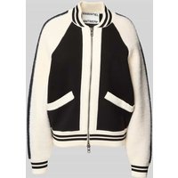 Essentiel Antwerp Regular Fit College-Jacke aus einem Material-Mix Modell 'IDOL' in Black, Größe S von Essentiel Antwerp