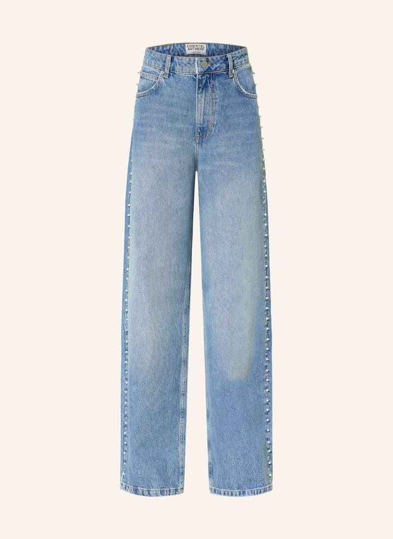 Essentiel Antwerp Straight Jeans Interesting Mit Nieten blau von Essentiel Antwerp