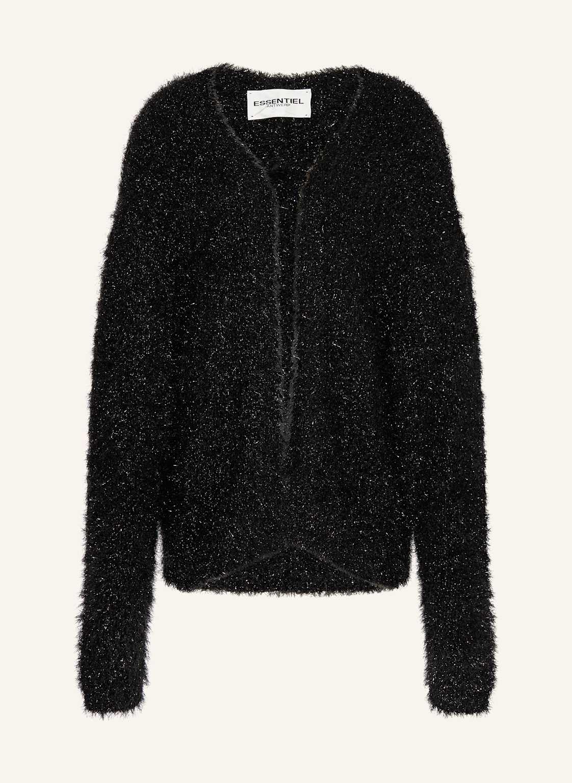 Essentiel Antwerp Strickhülle Ileast Mit Glitzergarn schwarz von Essentiel Antwerp