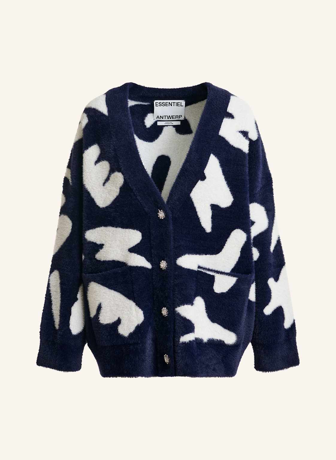 Essentiel Antwerp Strickjacke Jarden blau von Essentiel Antwerp