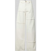Essentiel Antwerp Wide Leg Jeans mit Fransen Modell 'Haster' in Offwhite, Größe 27 von Essentiel Antwerp