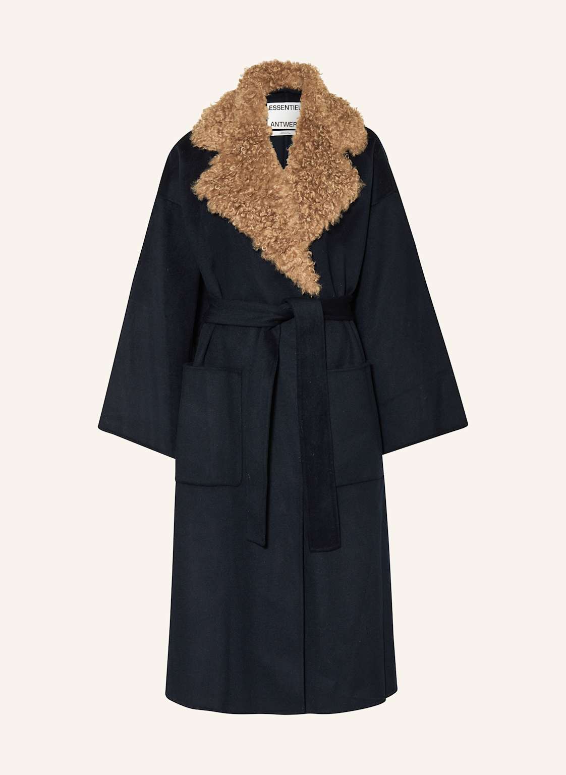 Essentiel Antwerp Wollmantel Irno Mit Kunstfell blau Essentiel Antwerp Wollmantel Irno Mit Kunstfell blau von Essentiel Antwerp