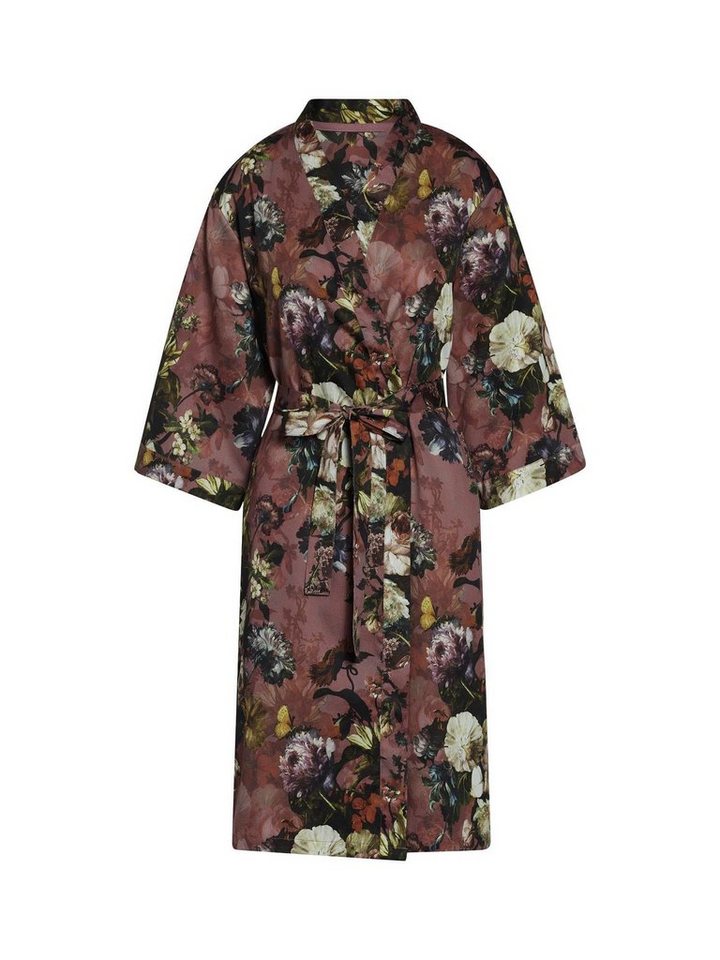 Essenza Kimono sarai karli, Kurzform, Baumwolle, Kimono-Kragen, Gürtel, mit wunderschönem Blumenprint von Essenza