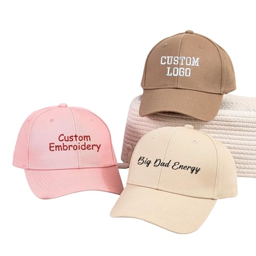 Personalisierte gestickte Baseballmütze, benutzerdefinierte Design Text Logo Stickerei Hut, benutzerdefinierte Hüte Geschenk für Männer Frauen von Esseur