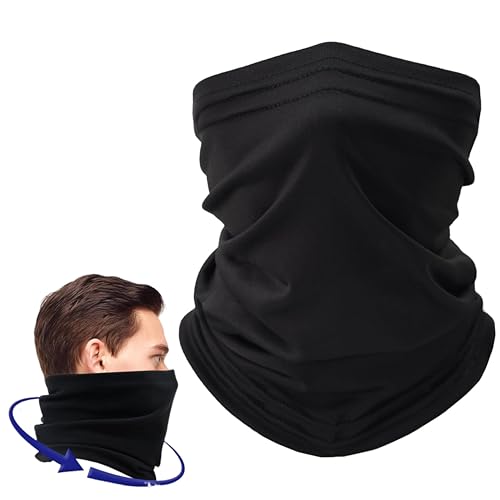 Esshogo 1 Stück Winter Loop Schal,Multifunktionstuch, Motorrad Halstuch Herren, Loop Schal Weichem Fleece Halswärmer, Winddichter Fleece-Schlauchscha, Winter Winddicht Multifunktionstuch von Esshogo