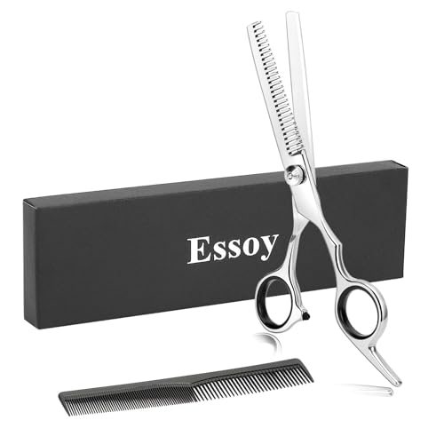 ESSOY Profi Effilierschere Haarschere (6,7 Zoll),Edelstahl-Haarschnittschere für den Salon zu Hause,Friseurfriseurschere für Frauen,Männer,Kinder von Essoy