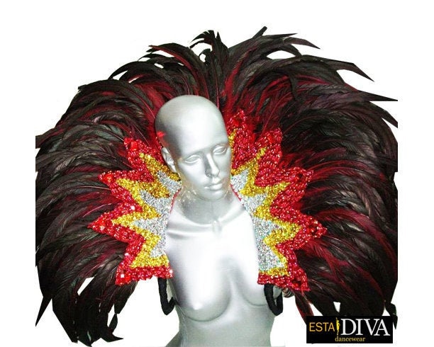 Samba Federkragen Col Plume Diva Vegas Cabaret Rio Karneval Drag Queen Schulterschmuck von EstaDiva