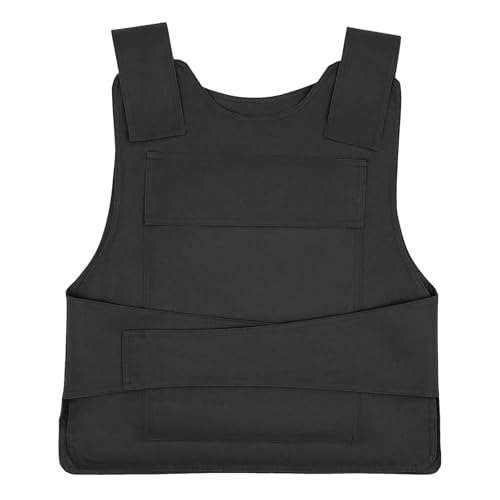 Körperschutzweste Stichschutzweste 50 x 58cm, Outdoor Stichhemmende Weste Security Stichschutzweste mit Schutzhandschuhe für Taktisches Training, Arbeitsschutz, Wandern von Estabeter