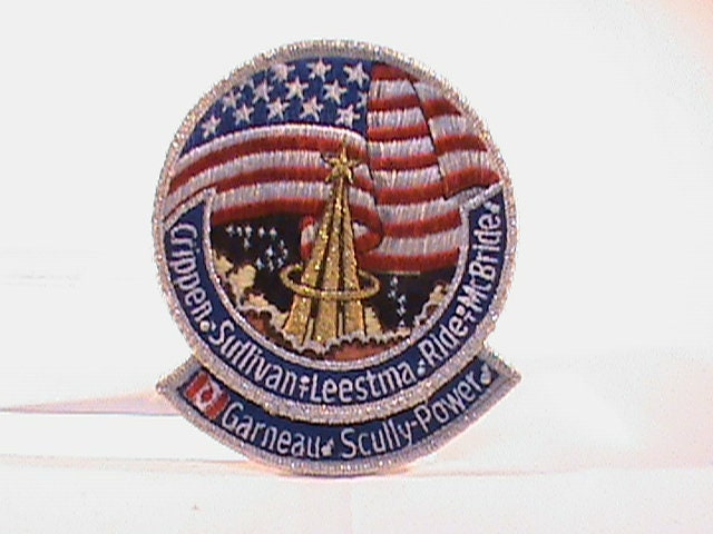 Vintage Nasa Crippen Sullivan Leestma Ride Mcbride Garneau Scully-Power Sts-41-G Mission Insignia Patch von EstatefindsByMark