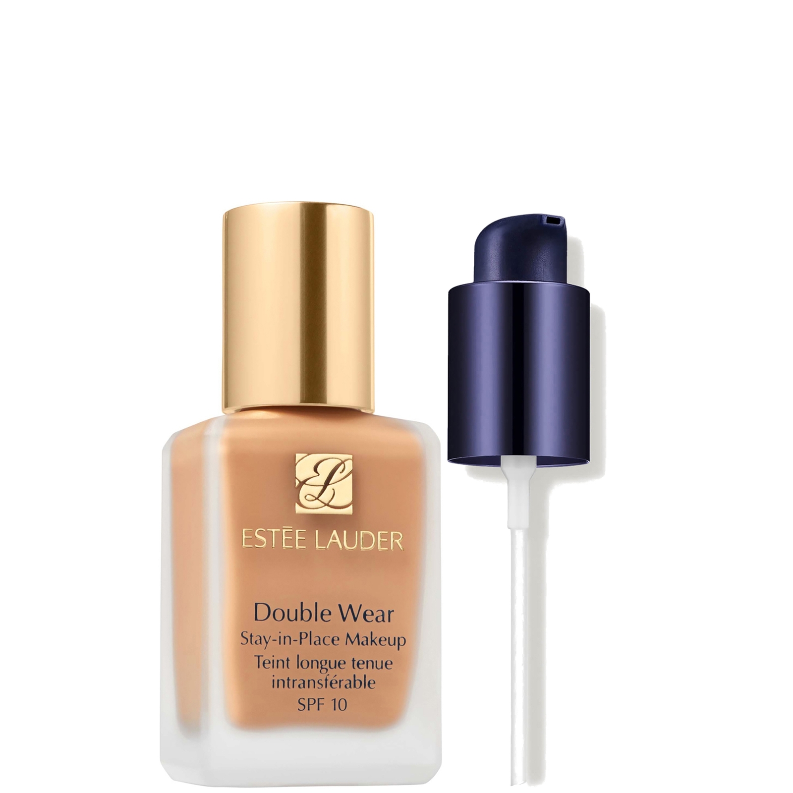 Estee Luader Double Wear Stay-in-Place Makeup With Makeup Pump Bundle (Various Shades) - 3C0 Cool Crème von Estee Lauder