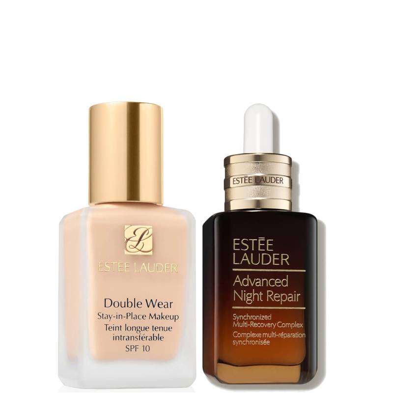 Estee Luader Double Wear Stay-in-Place Makeup & Advanced Night Repair Serum Bundle (Various Shades) - 0N1 Alabaster von Estee Lauder