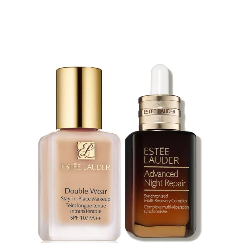 Estee Luader Double Wear Stay-in-Place Makeup & Advanced Night Repair Serum Bundle (Various Shades) - 1N0 Porcelain von Estee Lauder