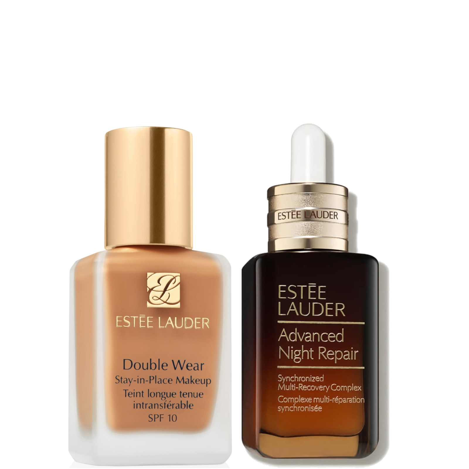 Estee Luader Double Wear Stay-in-Place Makeup & Advanced Night Repair Serum Bundle (Various Shades) - 1W2 Sand von Estee Lauder