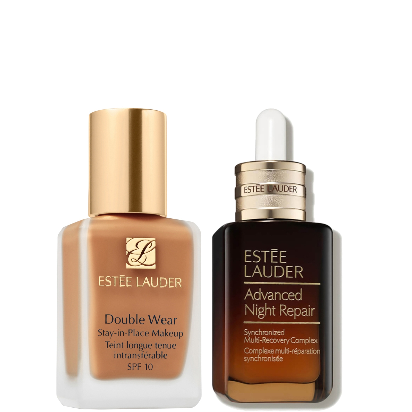 Estee Luader Double Wear Stay-in-Place Makeup & Advanced Night Repair Serum Bundle (Various Shades) - 3N1 Ivory Beige von Estee Lauder
