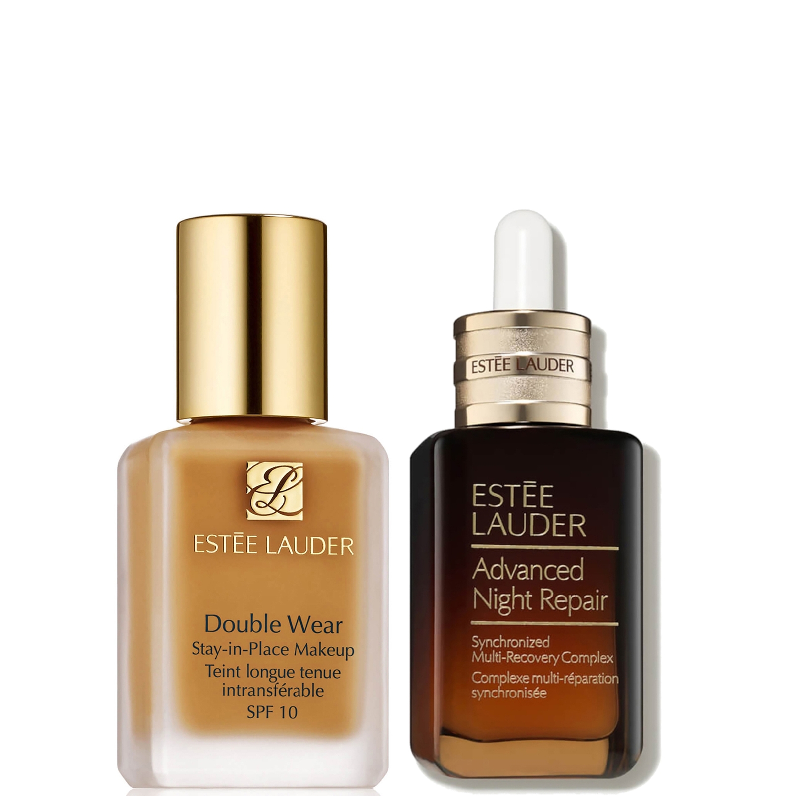 Estee Luader Double Wear Stay-in-Place Makeup & Advanced Night Repair Serum Bundle (Various Shades) - 3W0 Warm Crème von Estee Lauder