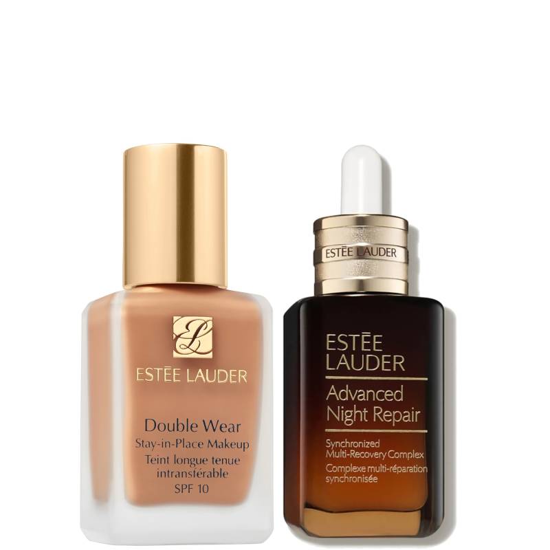 Estee Luader Double Wear Stay-in-Place Makeup & Advanced Night Repair Serum Bundle (Various Shades) - 4N1 Shell Beige von Estee Lauder
