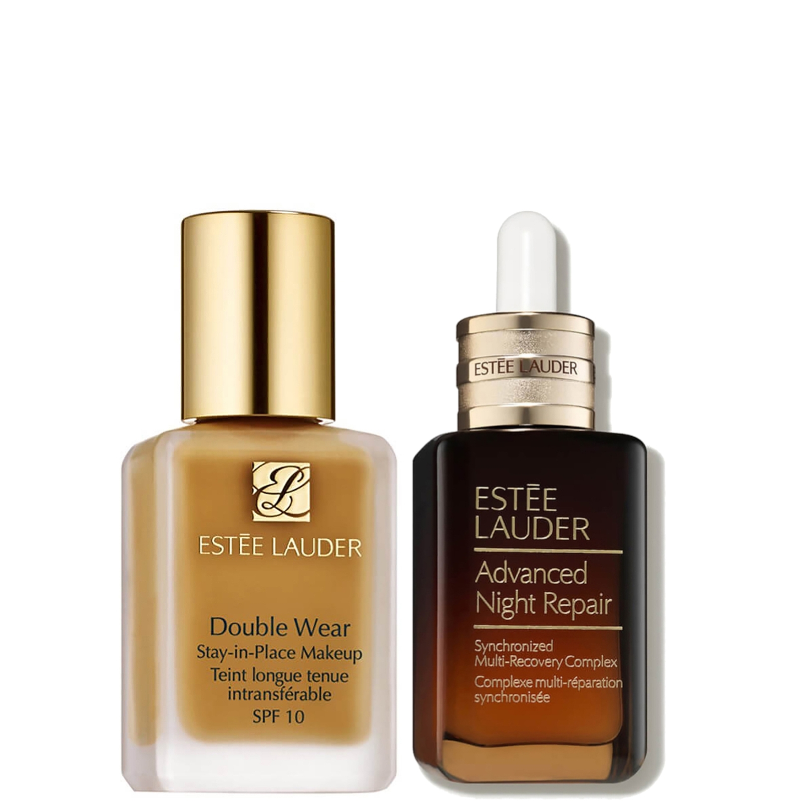 Estee Luader Double Wear Stay-in-Place Makeup & Advanced Night Repair Serum Bundle (Various Shades) - 4W2 Toasty Toffee von Estee Lauder