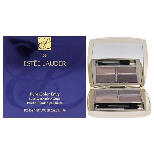 Estee Lauder Pure Color Envy Luxe Lidschatten Quad – 03 Aubergine Dream für Frauen, 7,9 g Lidschatten von Estée Lauder