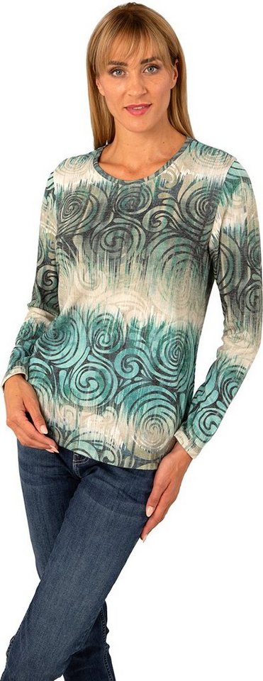 Estefania for woman Rundhalspullover 189-7622 in bedruckten Design "Soft Touch" von Estefania for woman