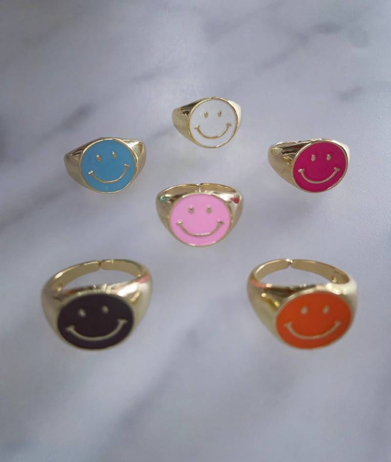 Smiley Ringe Smiley Ringe von EstelleSchmuck