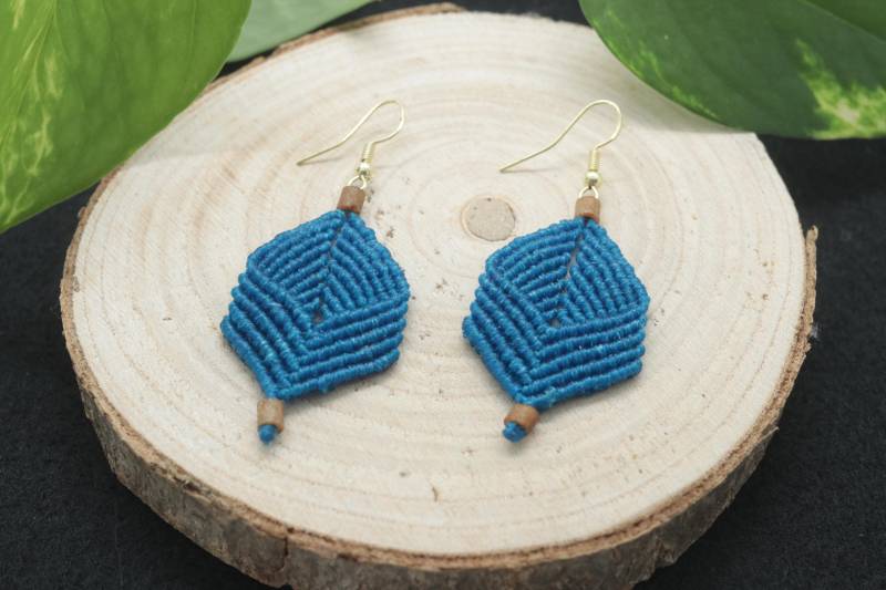 Makrame Ohrringe, Boho, Hippie Style, Edna von EstherMarlenShop