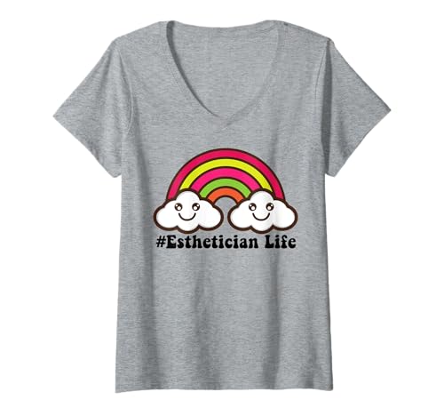 Damen Ästhetiker Leben Hautpflege Spezialist Spa Salon Ästhetiker T-Shirt mit V-Ausschnitt Damen Ästhetiker Leben Hautpflege Spezialist Spa Salon Ästhetiker T-Shirt mit V-Ausschnitt von Esthetician Gift Shopp