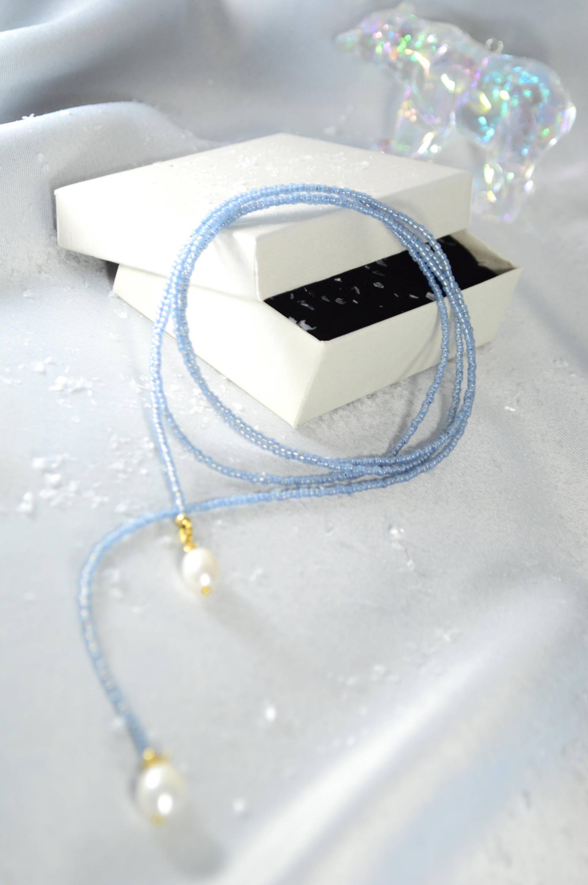 Lariat Halskette - Winter Schmuck Weihnachtsgeschenk Für Sie 115 cm von Estibela