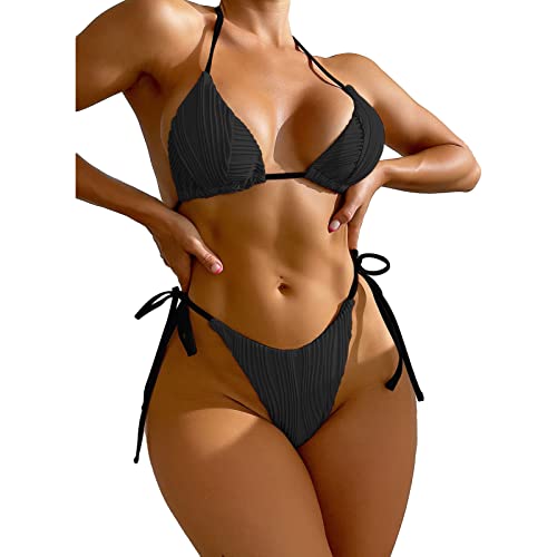 Estink Bikini Damen String Triangel Bikini Beachwear Schwimmanzug Bademode Badeanzug Bikini (M) von Estink