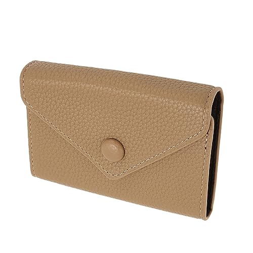 Estink Blockierende Frauen -PU -Lederkartenteilhalterin, Kleine Kompaktkarten Brieftasche für Kreditkarten, Perfektes für Frauen (Khaki) von Estink