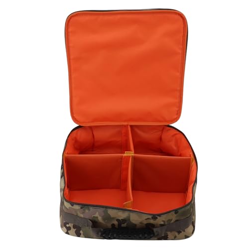 Estink Einstellbare Fischerei -Rollen -Aufbewahrungsbeutel Organizer Angeltasche für Angler Multi Taschen Einsatzblatt Langlebiges Polyestermaterial (CP-Tarnung) von Estink