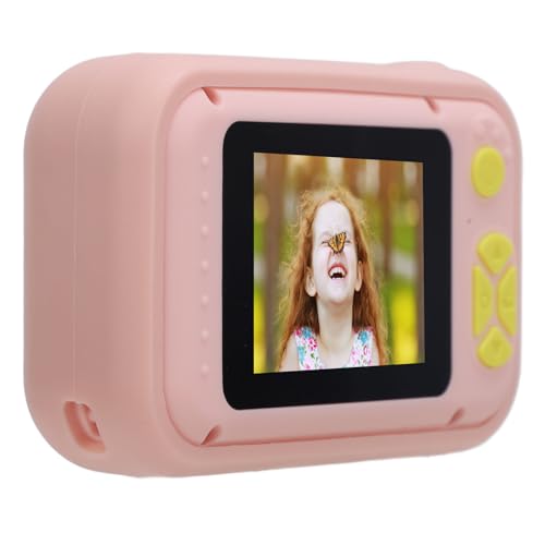 Estink Kids Camera 40MP Flip -Objektiv Digitalkamera Spaß Videoaufzeichnung für Jungen und Mädchen, HD -Kinderkamera mit IPS Bildschirm, Premium ABS Silikonmaterial (Rosenate) von Estink