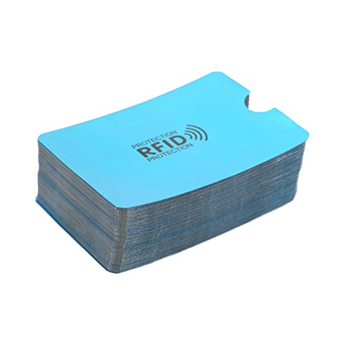 Estink Kreditkartenschutzfall Anti -Magnet -100 PC Kartenblockierung von Ärmeln Zum ID Schutz (Blue) von Estink